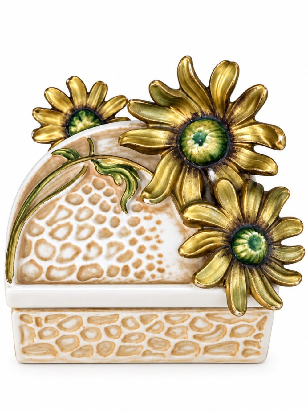 Vintage Carstens Tönnieshof Daisy Floral Trinket Box West Germany Porcelain